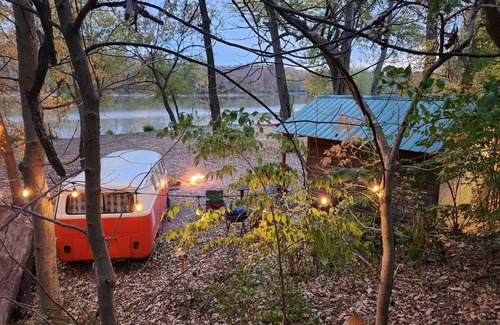 Colton Cabin | VW Bus Campsite & Very Small Cabin on the Water!