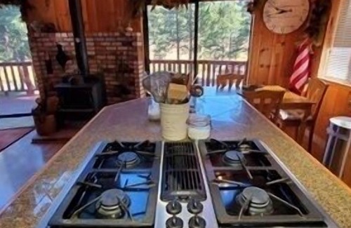 Arnold Cabin | Wake up to Coffee on the Deck and this view #SH596 by Bear Valley Vacation Rentals