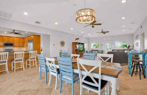 Marathon House | Walk to Beach, 90’ Dock, Huge Pool, Lux Home