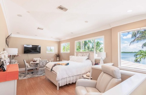 North Redington Beach Resort | Waterfront with views of Pool, Intercoastal Water and use of 19ft Boat