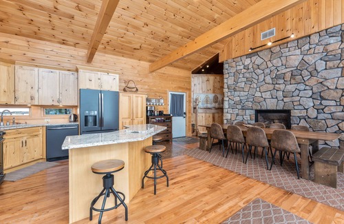 Northville Ski Chalet | Waterfront 3-Unit Chalet: Hot Tub~Gameroom~Firepit!