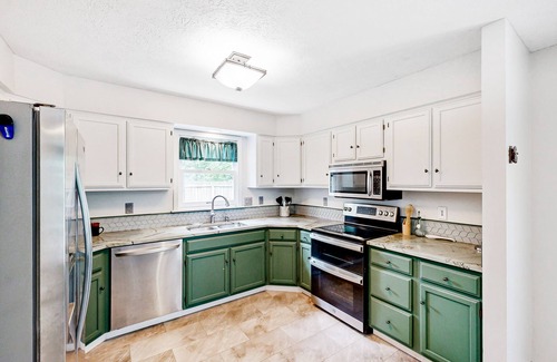 Carmel House | Waterfront house with heart-shaped pond, Vitamix, deck, W/D, & central AC