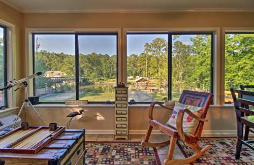 Midway House | Waterfront Midway Home with Sunroom and Large Yard