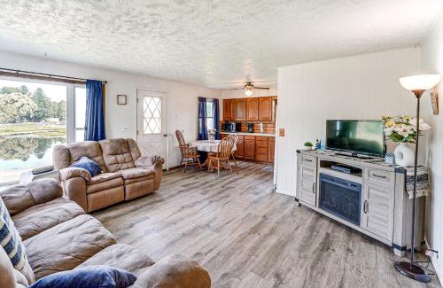 Reed City House | Waterfront Retreat with Dock and Yard in Reed City!
