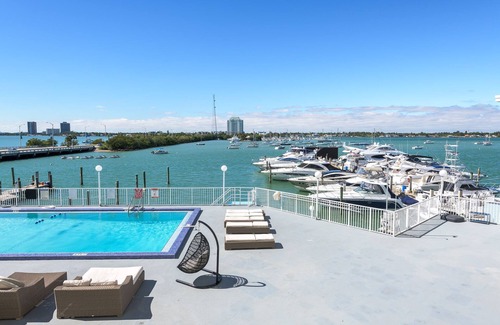 North Bay Village Apartment | Waterfront Studio with Free Parking & Bay Views
