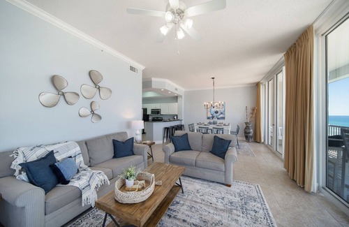 Fort Walton Beach Condo | Waters Edge 603 ~ Direct Ocean Views ~ Top Floor ~ Beach Service