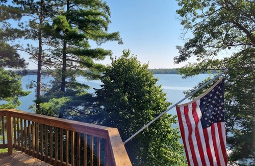 Hackensack Cabin | Welcome to Lakeside Haven on Webb Lake, surrounded by towering pines!
