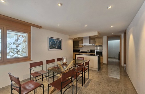 Saas-Fee Apartment | Wellness Apartment on the ground floor of house Aramis, ski-in, ski-out