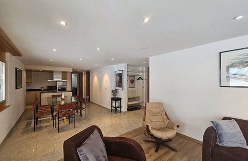 Saas-Fee Apartment | Wellness Apartment on the ground floor of house Aramis, ski-in, ski-out