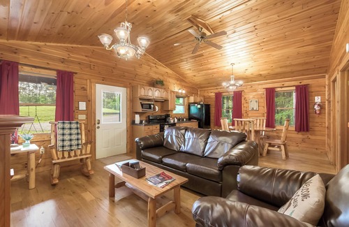 Logan Cabin | Whispering Pine: Cozy Cabin with Hot Tub & Views