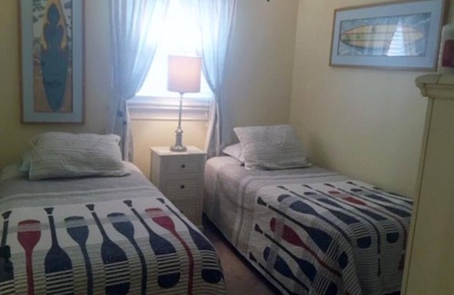 North Beach Haven Condo | Wi/Fi. Outdoor Shower. Beautifully remodeled 1st fl condo in a building of only 4 units on the oceanblock in Brant Beach. It is just steps from the beach and very close to the bay beach area which has swimming and a play area for children.