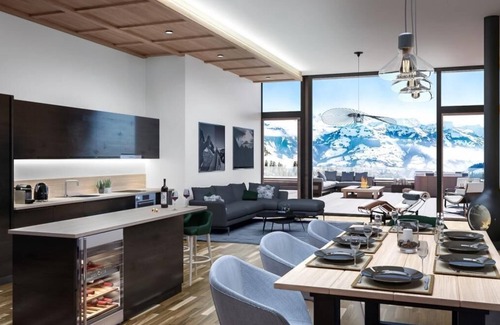 Peisey-Nancroix Apartment | Wifi, 100m from ski slopes, sauna, hammam, parking, tv, ski locker, 36-44m², Peisey-Vallandry