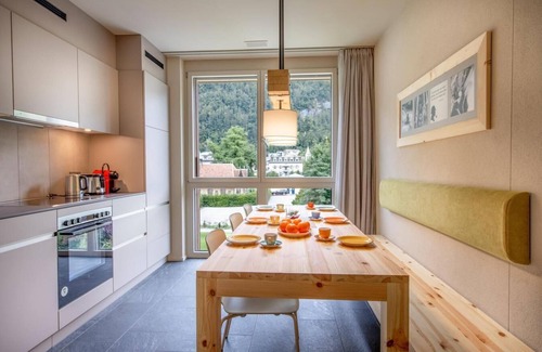 Meiringen Apartment | Wifi, sauna, terrace, balcony, tv, ski locker, 61-67m², Meiringen-Hasliberg
