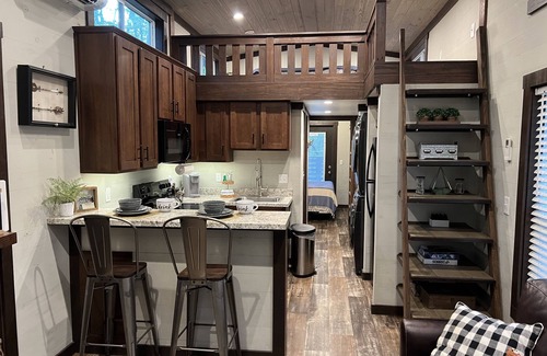 Tracy City House | Wind Down in the Woods in a Tiny House with Waterfall -The Toasted Marshmallow