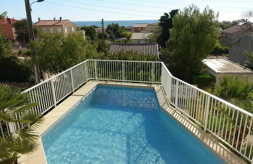 Saint-Pierre-la-Mer House | Wonderful private villa for 6 guests with A/C, private pool, WIFI, TV and terrace
