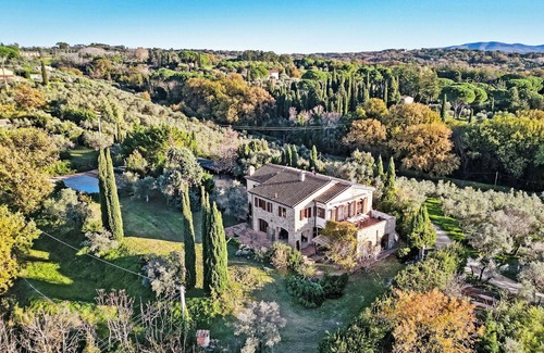 Guardistallo House | Wonderful private villa with private pool, A/C, WIFI, TV, patio, panoramic view and parking