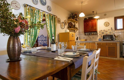 Riparbella House | Wonderful private villa for 6 people with WIFI, TV, terrace, pets allowed and panoramic view