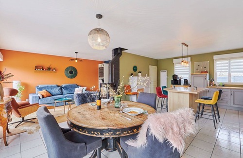 Portbail House | Wonderful private villa for 2 guests with WIFI, terrace and pets allowed