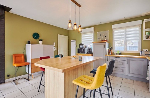 Portbail House | Wonderful private villa for 2 guests with WIFI, terrace and pets allowed
