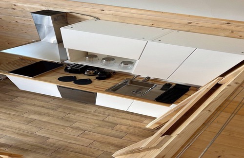 Lekowo House | Wooden Home by Lake Klępnicko with Pier