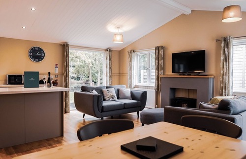 Pevensey Cabin | Woodland Lodge with hot tub - Warrenwood Country Park