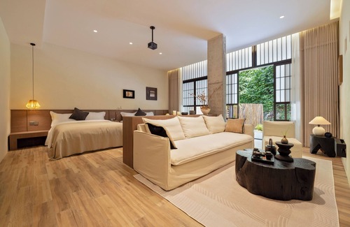 Qingxin Xian Hotel | Xiyang Yishan Quiet Private Onsen Country Style Vacation Courtyard