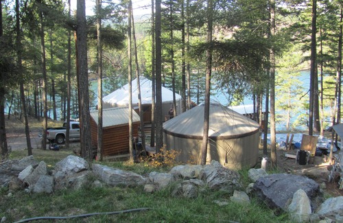 Polson Cabin | Yurt living, lake front, hiking, shopping, parade, concert, fireworks display