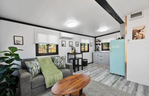 Williamson House | Zebra Ranch 2-br Tiny Home Mtn Viewtrailsbrbq
