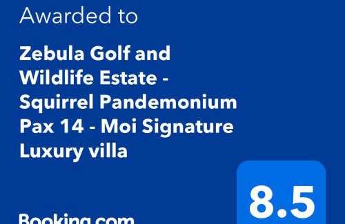 Leeupoort Villa | Zebula Golf and Wildlife Estate - Squirrel Pandemonium Pax 12 - Moi Signature Luxury villa