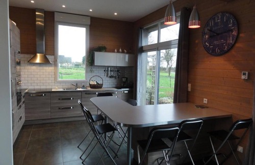 Dragey-Ronthon Cottage | Zen Escape: Contemporary 4-bedroom house with terrace view of Mont Saint-Michel Bay