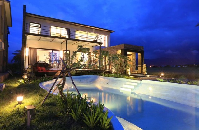 宜蘭包棟民宿 水明漾私人villa 歡唱l電動麻將l全套西式廚房l腳踏車l專業吧台l泳池l烤肉BBQ