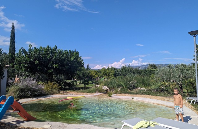 42M2 AIR-CONDITIONED CHALET WITH PRIVATE NATURAL POOL AT L'ISLE SUR LA SORGUE
