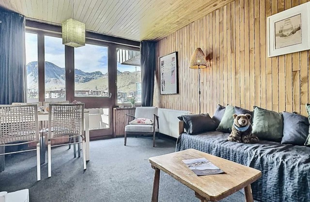 50m from ski slopes, 4th floor, balcony, tv, ski locker, 40m², Tignes