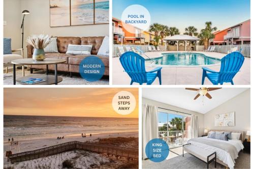 5min walk 2 Miramar Beach, Mins to Shopping, Steps to Pool, Patio and Yard, Dog Friendly, 1GB Wifi, ! SNOWBIRD MONTHLY RATE 2900 !
