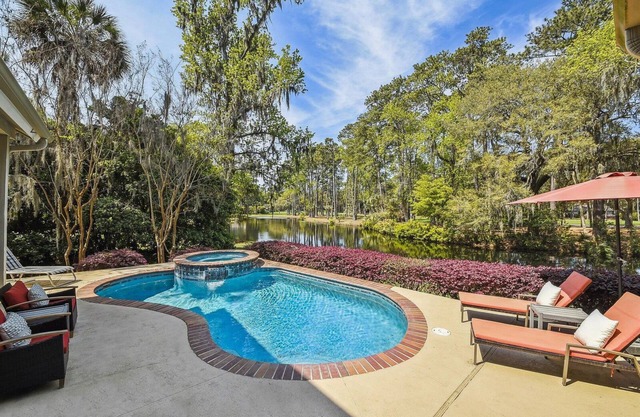68 Heritage Road ~ Stunning Lagoon & Harbour Town Golf Views! 2 Master Suites!