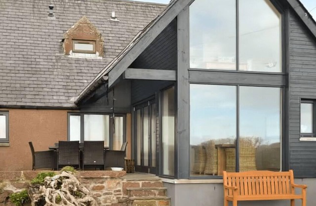 A 3-bedroom beach front house with spectacular views across the Dornoch First.