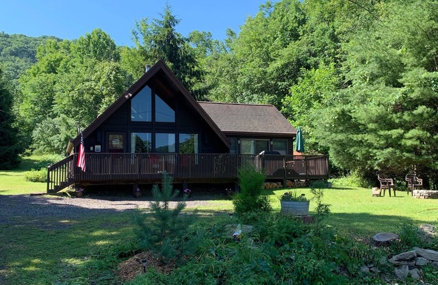 A-Frame cabin off private lake in Bloomsburg, PA