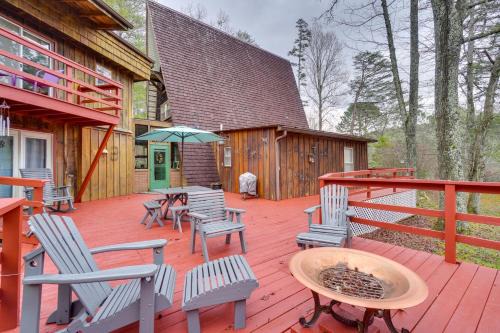 A-Frame Cabin with Spacious Yard in Tellico Plains!
