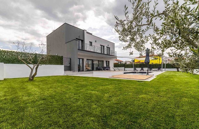 A modern house on two floors