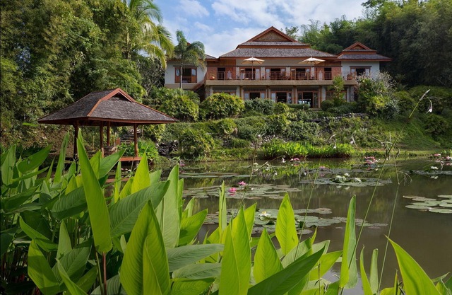 A private luxury retreat set in lush gardens and rice fields