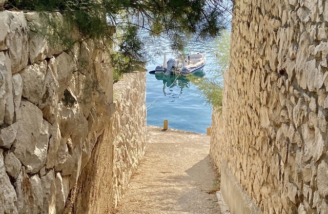 a single apartment very close to the sea