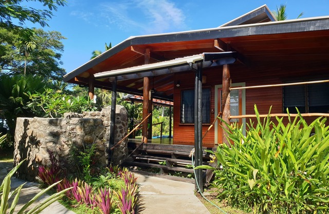 Absolute Beachfront Holiday Cottage with Private Saltwater Pool on Savusavu Bay