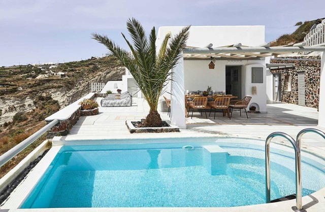 Amazing Santorini Villa | Villa Buena Vista | 3 Bedrooms | Private Terrace with.