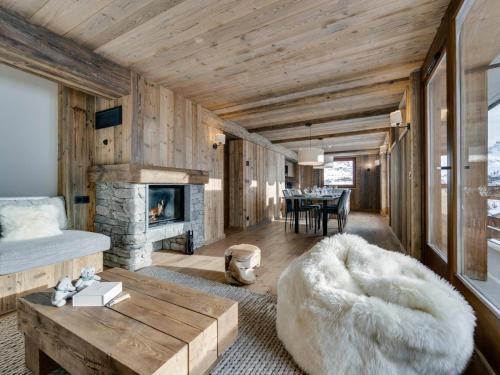 Appartement 4 chambres à Tignes le Lac, proche des pistes, cheminée, parking couvert - FR-1-641-20