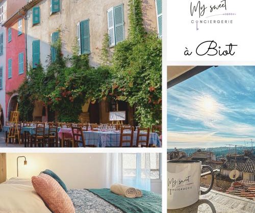 Appartement avec vue au coeur de Biot Village
