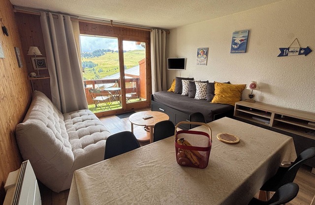 Appartement Les Saisies Centre-balcon Sud-rdjard 5pers-34m2