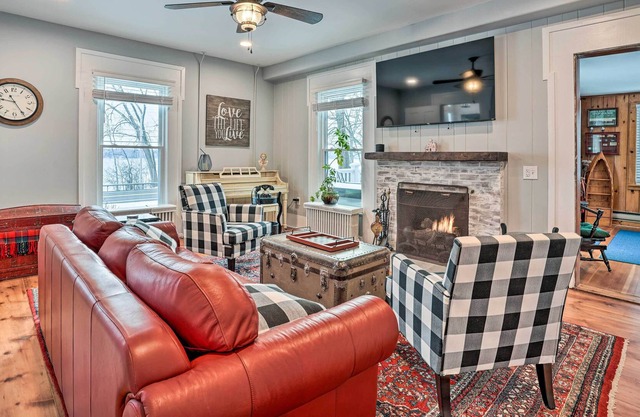 Auburn Home + Fire Pit, Steps to Owasco Lake!