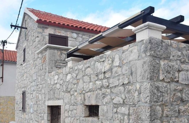 Authentic island stone house with sea view