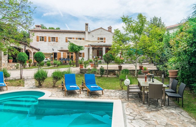 Authentic Istrian Luxury Stone Villa with Private Pool and Charming Green Garden