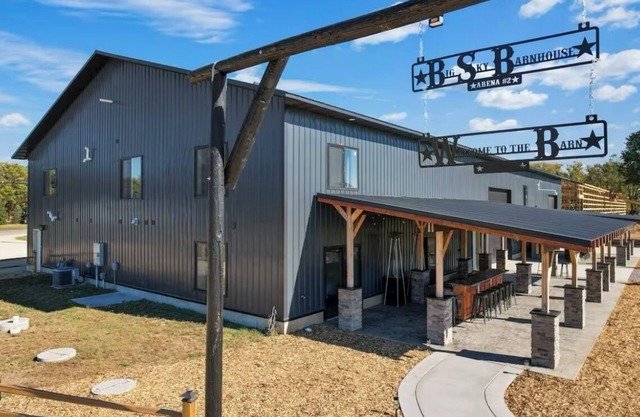 Barn! Pool w/Rock Climbing Wall! Indoor BBall/Pickleball Court + Playground!